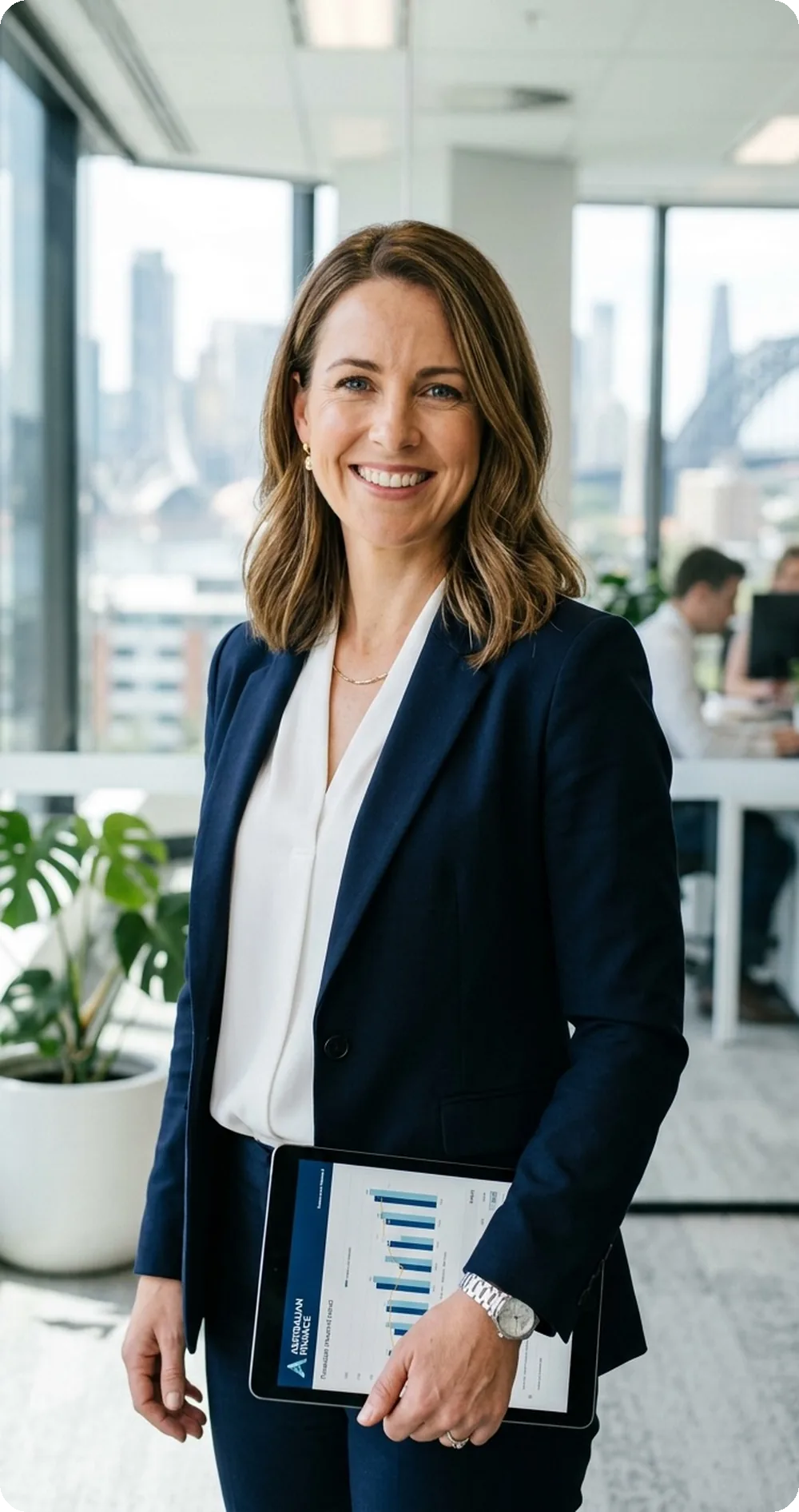 A recruitment consultant in an office